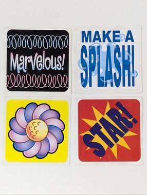 Highlights Vintage Stickers Reward Flower Star Splash Marvelous